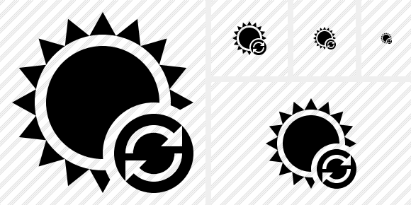 Sun Refresh Symbol Sun Refresh Symbol