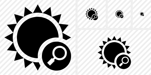 Sun Search Symbol Sun Search Symbol