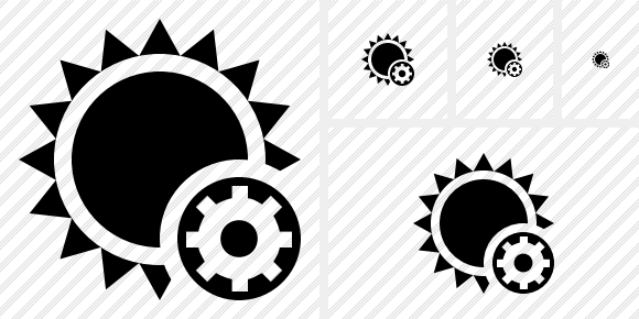 Sun Settings Symbol Sun Settings Symbol