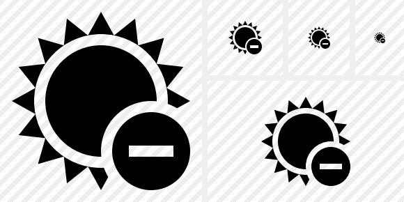 Sun Stop Symbol Sun Stop Symbol