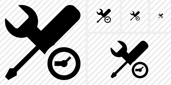 Tools Clock Symbol Tools Clock Symbol