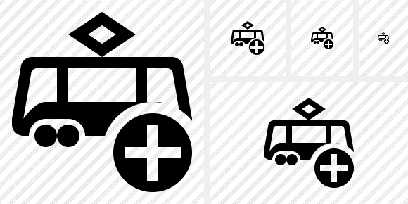 Tram Add Icon Tram Add Icon