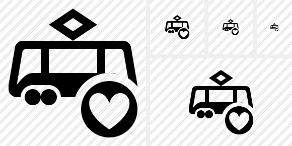 Tram Favorites Icon Tram Favorites Icon