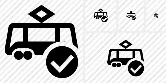 Tram Ok Icon Tram Ok Icon