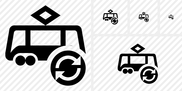 Tram Refresh Icon Tram Refresh Icon