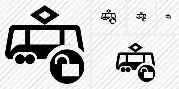 Tram Unlock Icon Tram Unlock Icon