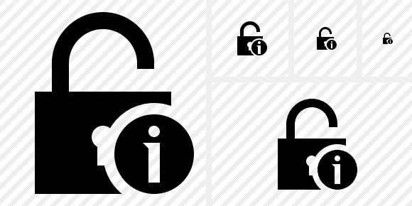 Unlock 2 Information Symbol
