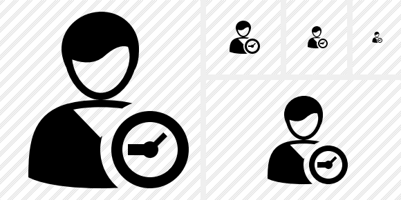 User 2 Clock Icon User 2 Clock Icon