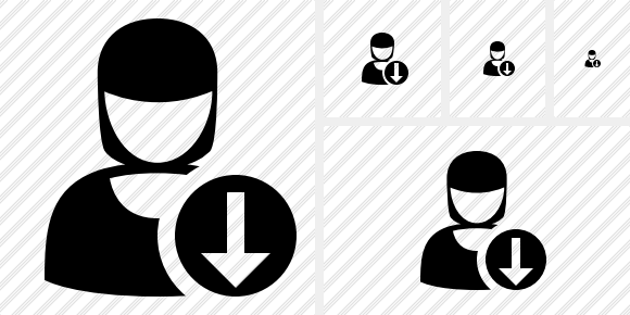 User Woman Download Symbol