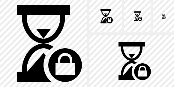 Wait Lock Icon Wait Lock Icon