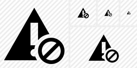 Warning Block Icon Warning Block Icon