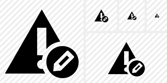 Warning Edit Icon Warning Edit Icon