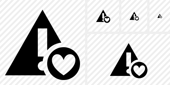 Warning Favorites Icon Warning Favorites Icon