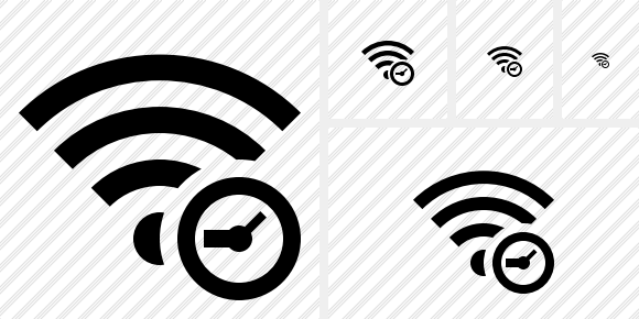 Wi Fi Clock Icon