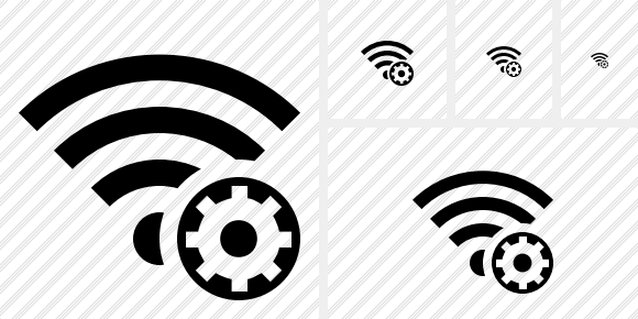 Icône Wi Fi Settings