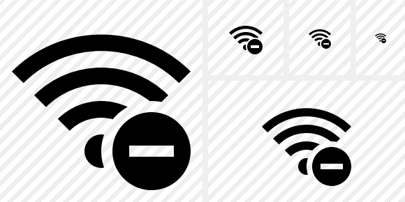 Иконка Wi-Fi Стоп