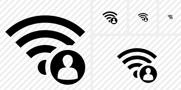 Icône Wi Fi User