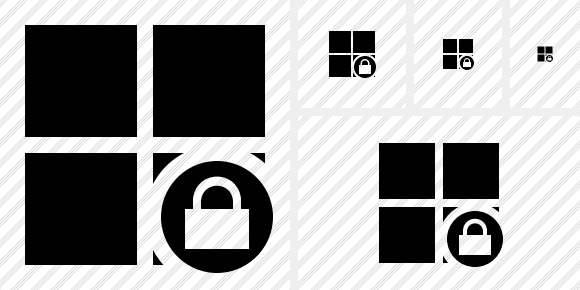 Windows Lock Icon