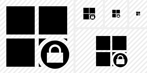 Windows Lock Icon Windows Lock Icon