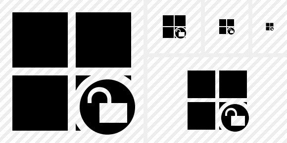 Windows Unlock Icon Windows Unlock Icon