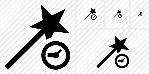 Wizard Clock Symbol