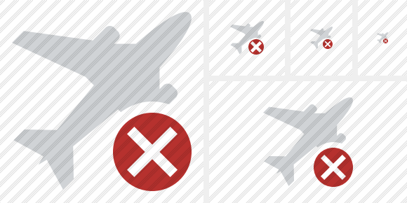 Airplane Cancel Symbol