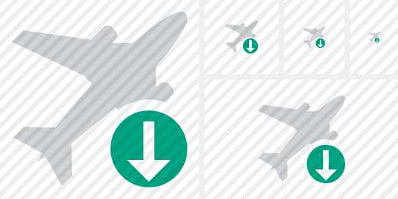 Airplane Download Symbol