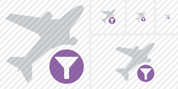 Airplane Filter Symbol