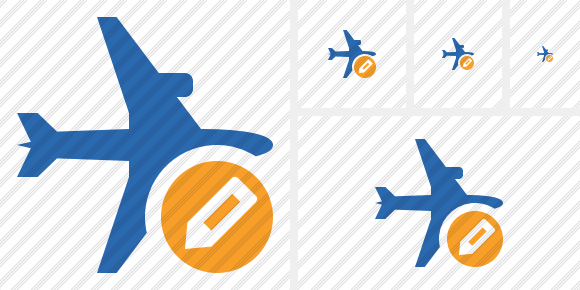 Airplane Horizontal 2 Edit Icon