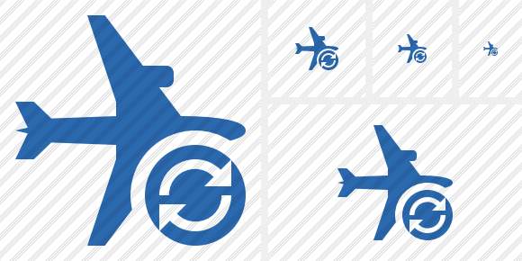 Airplane Horizontal 2 Refresh Icon