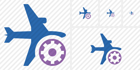 Airplane Horizontal 2 Settings Icon Airplane Horizontal 2 Settings Icon