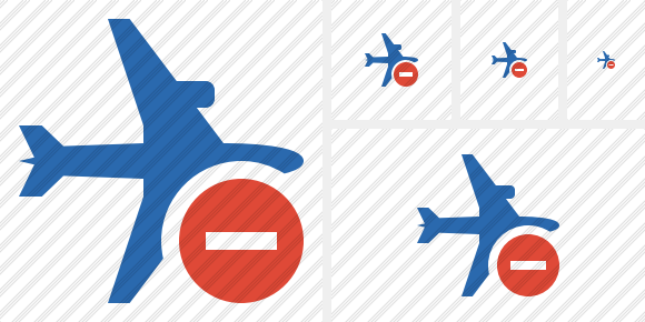 Airplane Horizontal 2 Stop Icon Airplane Horizontal 2 Stop Icon