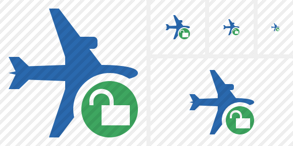 Airplane Horizontal 2 Unlock Icon Airplane Horizontal 2 Unlock Icon