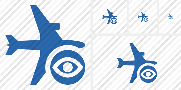 Airplane Horizontal 2 View Icon