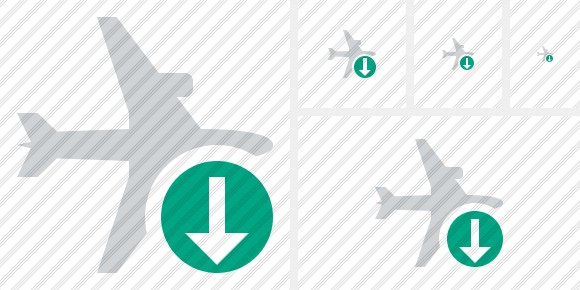 Airplane Horizontal Download Symbol