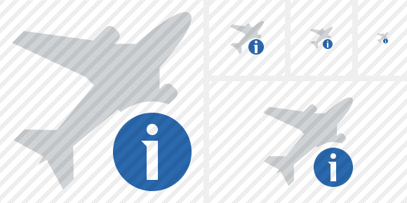 Airplane Information Icon