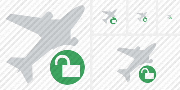 Airplane Unlock Icon