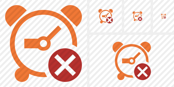 Alarm Clock Cancel Icon Alarm Clock Cancel Icon
