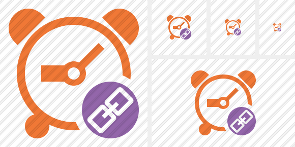 Alarm Clock Link Icon Alarm Clock Link Icon