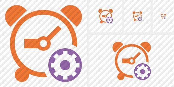 Alarm Clock Settings Icon Alarm Clock Settings Icon