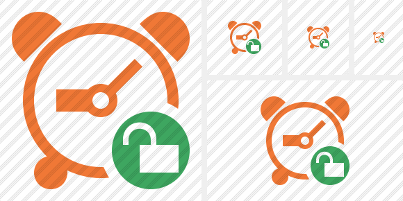 Alarm Clock Unlock Icon Alarm Clock Unlock Icon