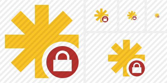 Asterisk Lock Icon Asterisk Lock Icon