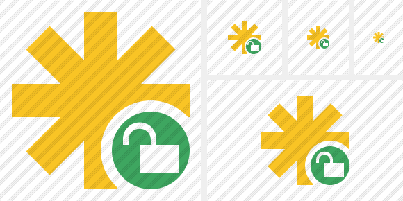 Asterisk Unlock Icon Asterisk Unlock Icon
