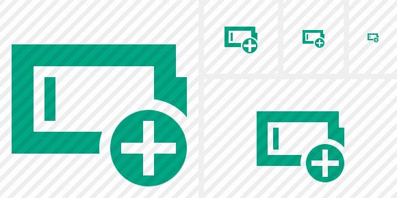 Battery Empty Add Symbol Battery Empty Add Symbol