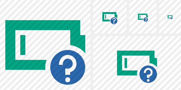 Battery Empty Help Symbol Battery Empty Help Symbol