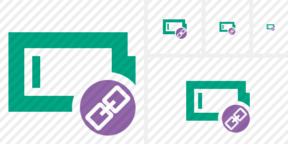 Battery Empty Link Symbol Battery Empty Link Symbol