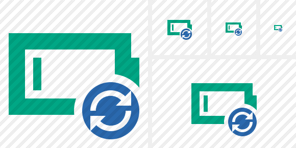 Battery Empty Refresh Symbol Battery Empty Refresh Symbol
