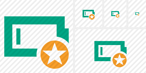 Battery Empty Star Symbol Battery Empty Star Symbol