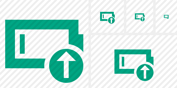 Battery Empty Upload Symbol