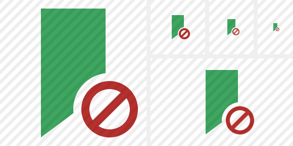 Bookmark Green Block Icon Bookmark Green Block Icon